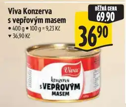 Albert Viva Konzerva s vepřovým masem nabídka