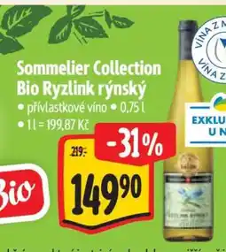 Albert Sommelier Collection BIO Ryzlink rýnský nabídka