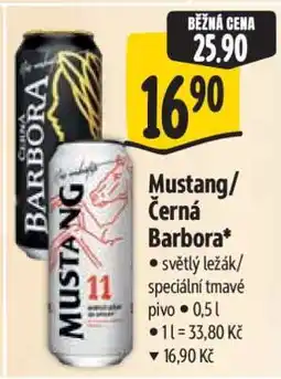 Albert Mustang Černá Barbora nabídka