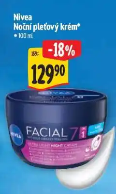 Albert Nivea Noční pleťový krém nabídka
