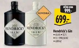 Albert Hendrick’s Gin nabídka