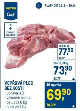 Makro Vepřová plec bez kosti nabídka