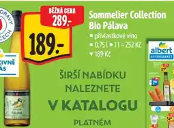 Albert Sommelier Collection Bio Pálava nabídka