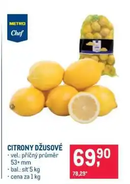 Makro Citrony džusové nabídka