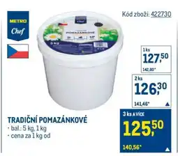 Makro Tradiční pomazánkové nabídka