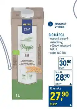 Makro Bio Nápoj nabídka