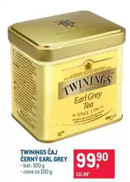 Makro TWININGS ČAJ ČERNÝ EARL GREY nabídka