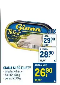 Makro Giana Sleď filety nabídka