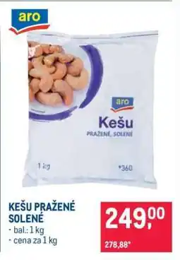 Makro Kešu pražené solené nabídka