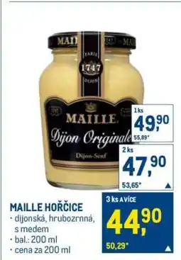 Makro Maille hořčice nabídka