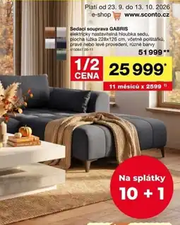 Sconto Gabris sedací souprava nabídka