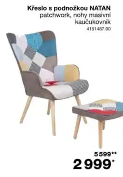 Sconto Natan křeslo s podnožkou nabídka