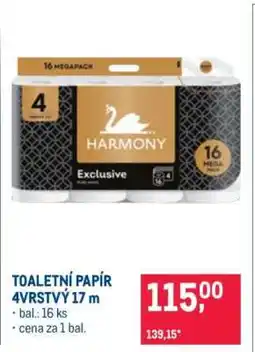 Makro TOALETNÍ PAPÍR 4VRSTVÝ 17 m nabídka