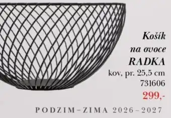 Radka košík na ovoce