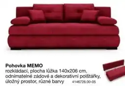 Sconto Memo rozkládací pohovka nabídka