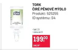 Makro TORK ČIRÉ PĚNOVÉ MÝDLO nabídka