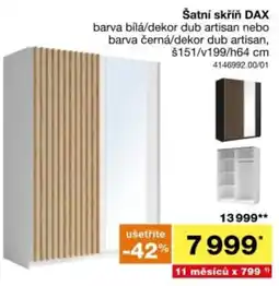 Sconto DAX šatní skříně nabídka