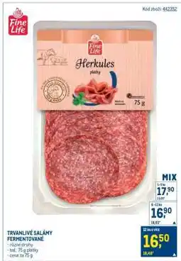 Makro TRVANLIVÉ SALÁMY FERMENTOVANÉ nabídka
