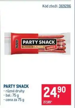 Makro PARTY SNACK nabídka