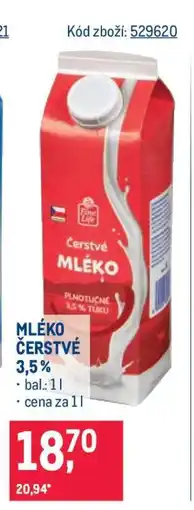 Makro Mléko čerstvé 3,5 % nabídka