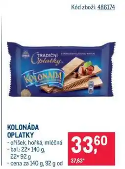 Makro Kolonáda oplatky nabídka