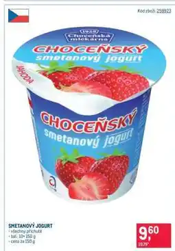 Makro Smetanový jogurt nabídka