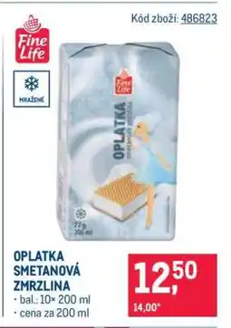 Makro OPLATKA SMETANOVÁ ZMRZLINA nabídka