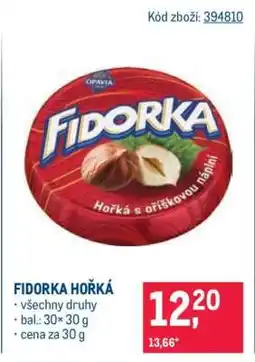 Makro FIDORKA HOŘKÁ nabídka