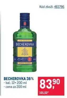 Makro Becherovka 38 % nabídka