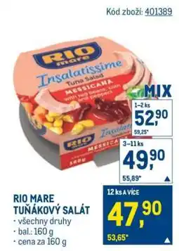 Makro RIO MARE Tuňákový salát nabídka