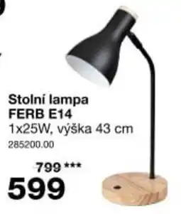 Sconto Ferb stolní lampa E14 nabídka