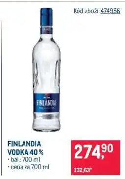 Makro Finlandia Vodka 40 % nabídka