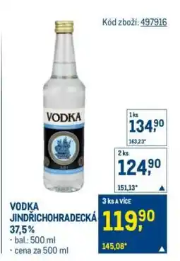 Makro VODKA JINDŘICHOHRADECKÁ nabídka