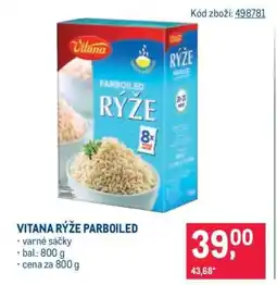 Makro Vitana rýže parboiled nabídka
