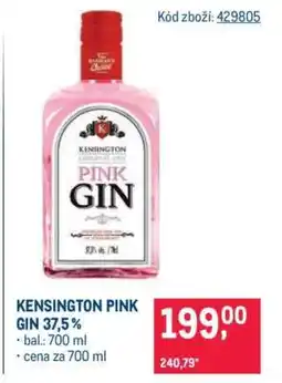 Makro KENSINGTON PINK GIN 37,5 % nabídka