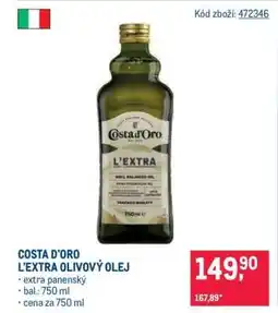 Makro COSTA D'ORO L'EXTRA OLIVOVÝ OLEJ nabídka