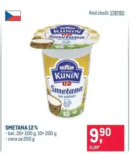 Makro Smetana 12 % nabídka
