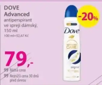 Dove Advanced antiperspirant ve spreji dámský
