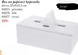 Orion Box na papírové kapesníky nabídka
