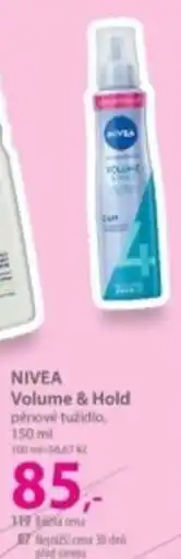 Hebe Nivea volume & hold pénové tužidlo nabídka
