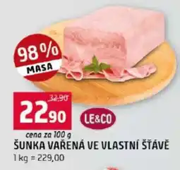 Terno ŠUNKA VAŘENÁ VE VLASTNÍ ŠŤÁVĚ nabídka