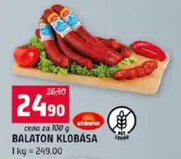 Terno Balaton klobása nabídka