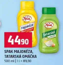 Terno SPAK Majonéza, Tatarská omáčka nabídka