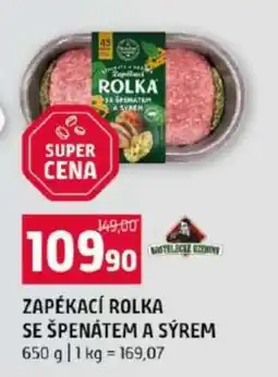 Terno Zapékaná rolka se špenátem a sýrem nabídka