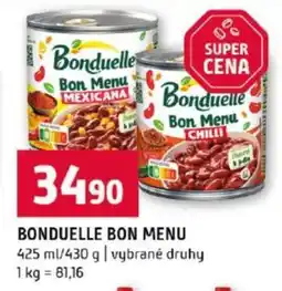 Terno Bonduelle Bon Menu nabídka