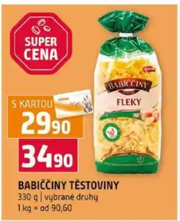 Terno Babiččiny těstoviny nabídka