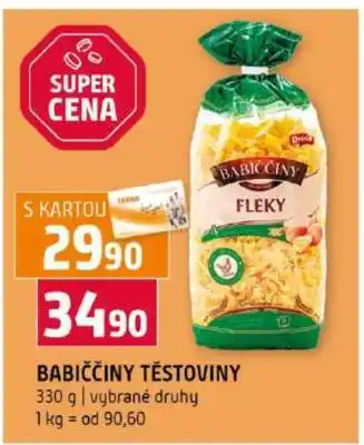 Terno Babiččiny těstoviny nabídka