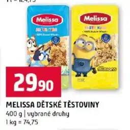 Terno MELISSA Dětské těstoviny nabídka