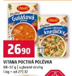 Terno Vitana Poctivá polévka nabídka