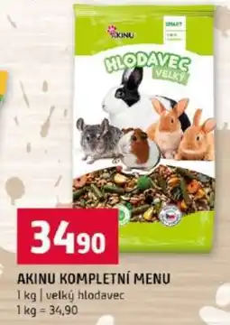 Terno Akinu kompletní menu nabídka